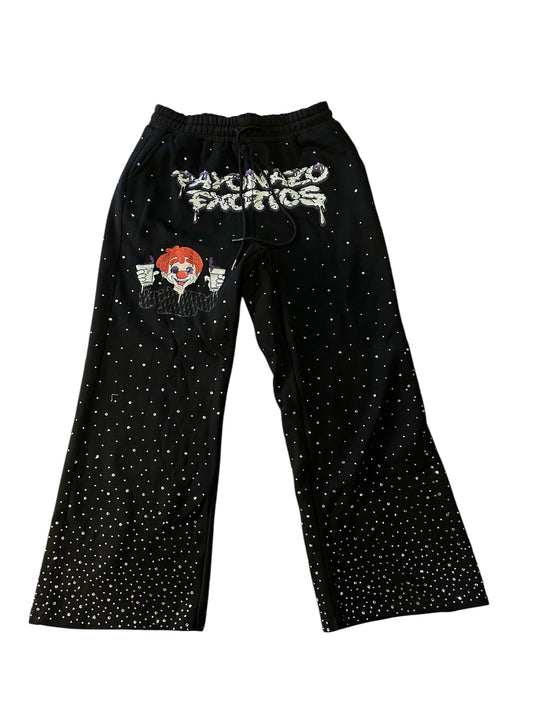 Rhinestone Flared Sweats